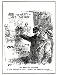 Aristide Briand Tempts Lloyd George with the Coal Mines of the Ruhr, Germany, May, 1921